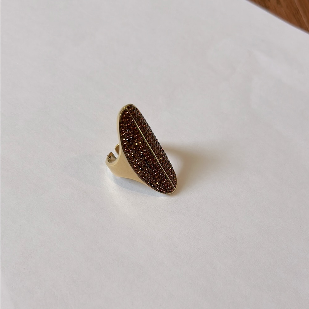 Henri Bendel Gold and Brown Ring